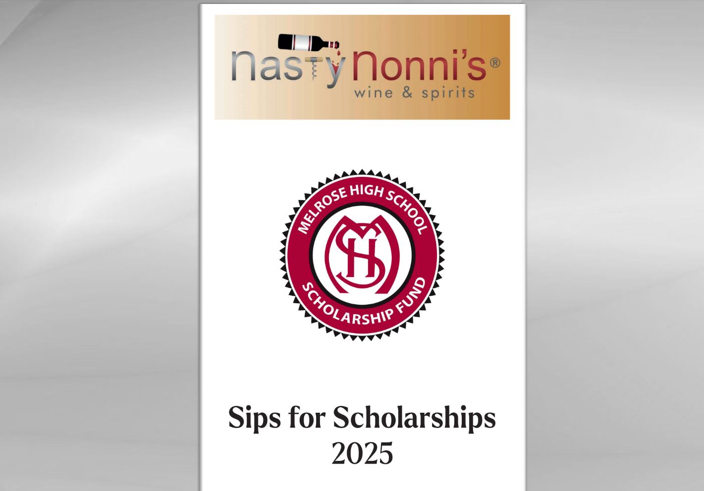 Sips for Scholarships Booklet