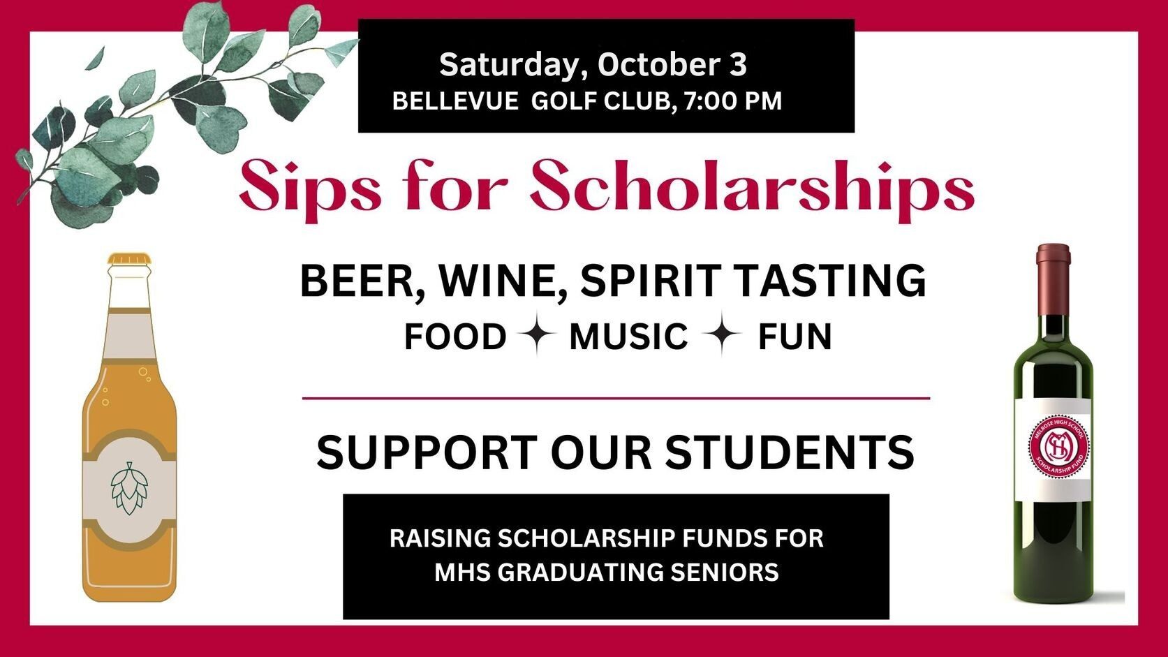 Sips for Scholarships October 3, 2026